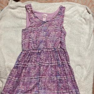Justice purple flower dress